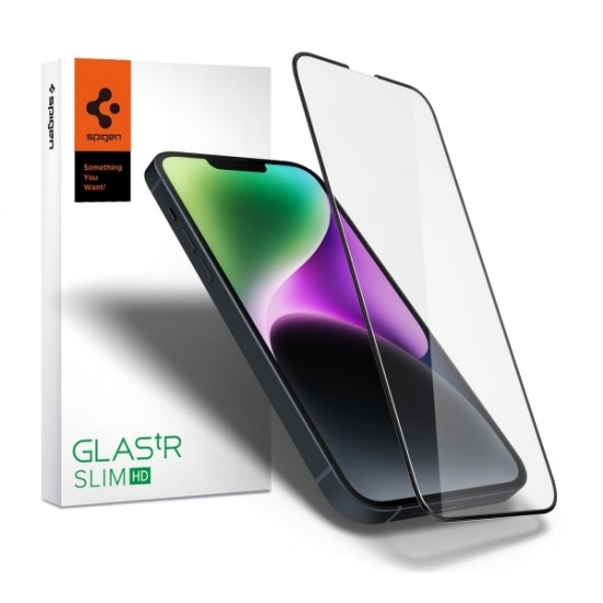 SPIGEN GLAS.tR FULL FACE TEMPERED GLASS IPHONE 14 PRO black SPIGEN GLAS.tR FULL FACE TEMPERED GLASS IPHONE 14 PRO black