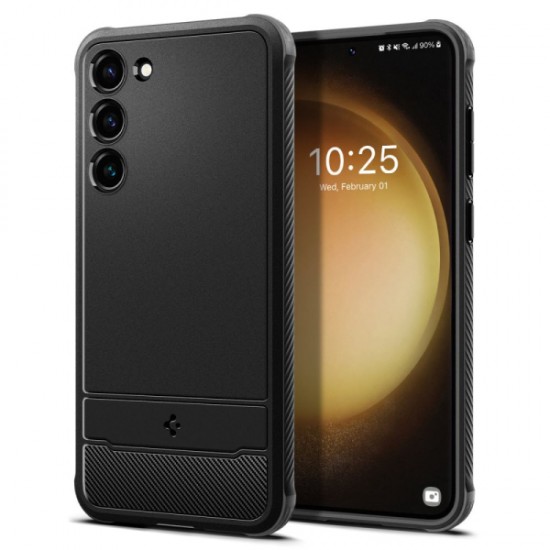 SPIGEN RUGGED ARMOR SAMSUNG S23 black backcover SPIGEN RUGGED ARMOR SAMSUNG S23 black backcover