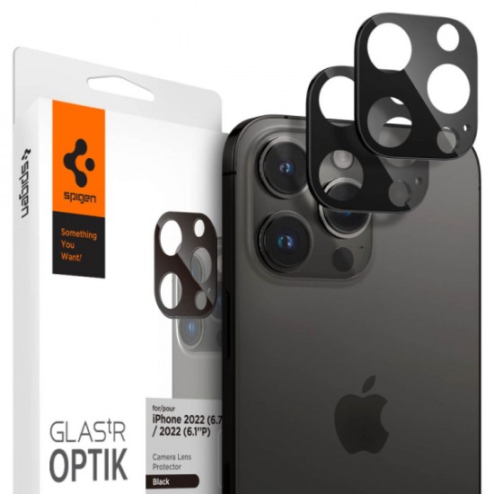 SPIGEN OPTIK EZ FIT TEMPERED GLASS FOR CAMERA LENS PROTECTOR IPHONE 14 PRO / 14 PRO MAX black 2pcs SPIGEN OPTIK EZ FIT TEMPERED GLASS FOR CAMERA LENS PROTECTOR IPHONE 14 PRO / 14 PRO MAX black 2pcs