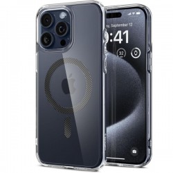 SPIGEN ULTRA HYBRID MAG COMBATIBLE WITH MAGSAFE IPHONE 15 PRO MAX carbon backcover SPIGEN ULTRA HYBRID MAG COMBATIBLE WITH MAGSAFE IPHONE 15 PRO MAX carbon backcover