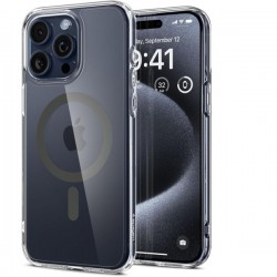 SPIGEN ULTRA HYBRID MAG COMBATIBLE WITH MAGSAFE IPHONE 15 PRO MAX graphite backcover SPIGEN ULTRA HYBRID MAG COMBATIBLE WITH MAGSAFE IPHONE 15 PRO MAX graphite backcover