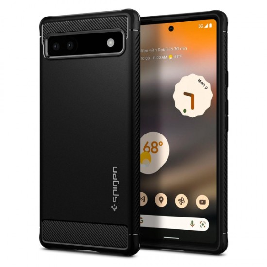 SPIGEN RUGGED ARMOR GOOGLE PIXEL 6A black backcover SPIGEN RUGGED ARMOR GOOGLE PIXEL 6A black backcover