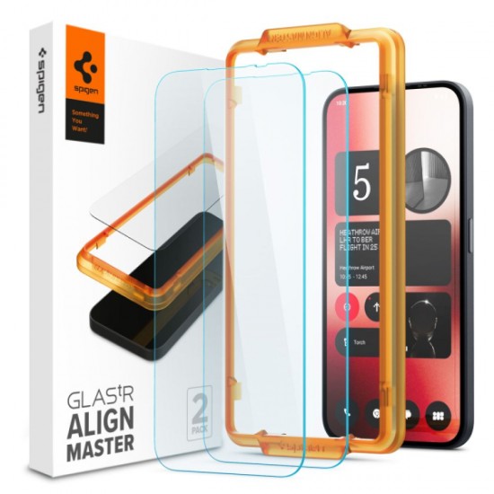 SPIGEN ALIGN MASTER TEMPERED GLASS NOTHING PHONE 2A 2pcs SPIGEN ALIGN MASTER TEMPERED GLASS NOTHING PHONE 2A 2pcs