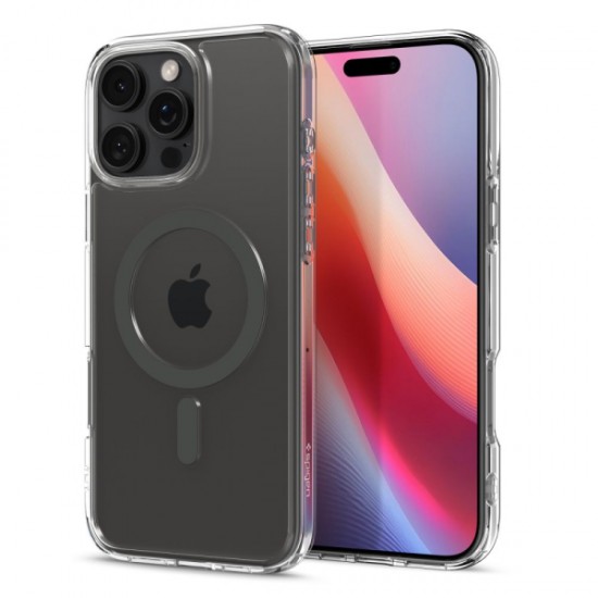 SPIGEN ULTRA HYBRID COMBATIBLE WITH MAGSAFE IPHONE 16 PRO MAX graphite backcover