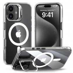 TECH-PROTECT MAGSTAND CASE IPHONE 16 clear backcover TECH-PROTECT MAGSTAND CASE IPHONE 16 clear backcover