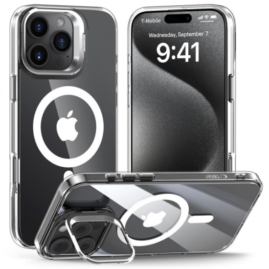 TECH-PROTECT MAGSTAND CASE IPHONE 16 PRO clear backcover TECH-PROTECT MAGSTAND CASE IPHONE 16 PRO clear backcover