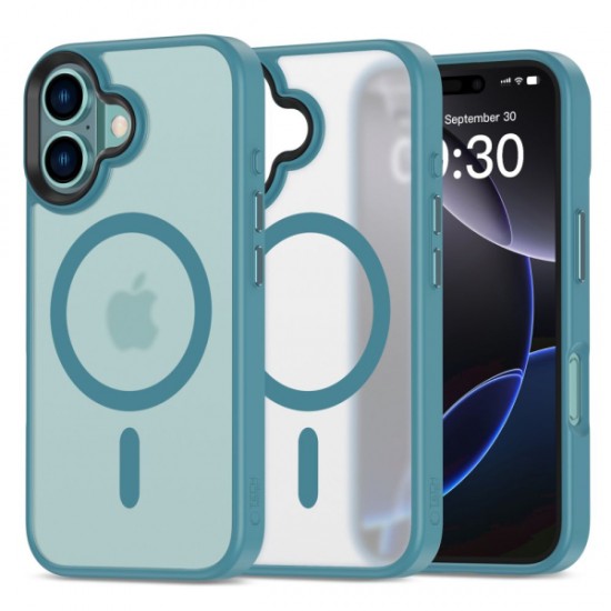 TECH-PROTECT MAGMAT CASE IPHONE 16 matte teal backcover TECH-PROTECT MAGMAT CASE IPHONE 16 matte teal backcover
