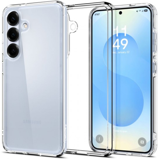 SPIGEN ULTRA HYBRID SAMSUNG S25 crystal clear backcover SPIGEN ULTRA HYBRID SAMSUNG S25 crystal clear backcover
