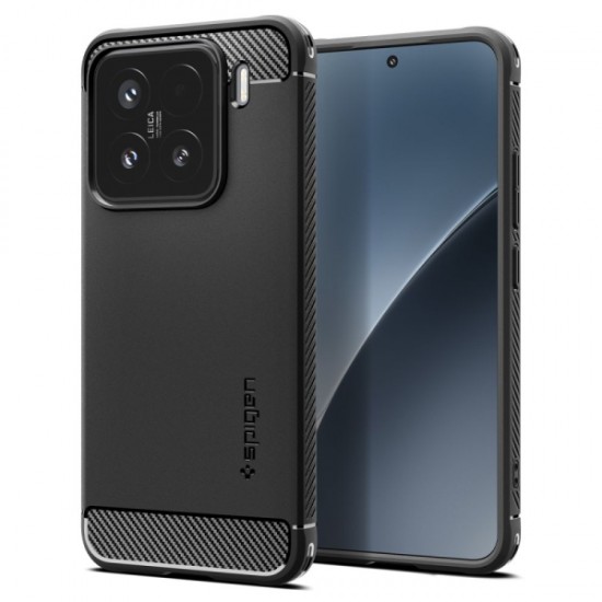 SPIGEN RUGGED ARMOR XIAOMI 15 black backcover SPIGEN RUGGED ARMOR XIAOMI 15 black backcover