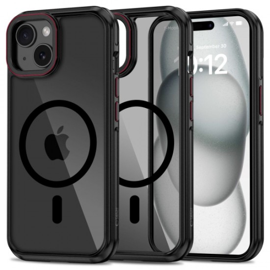 TECH-PROTECT MAGHYBRID CASE IPHONE 16 black red backcover TECH-PROTECT MAGHYBRID CASE IPHONE 16 black red backcover