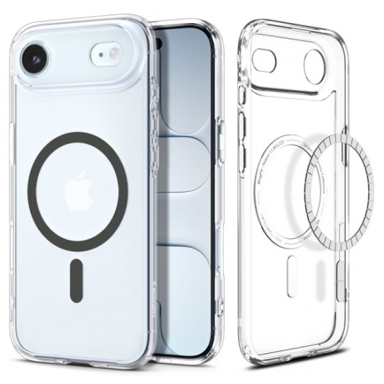 SPIGEN ULTRA HYBRID MAG IPHONE 17 AIR clear graphite backcover SPIGEN ULTRA HYBRID MAG IPHONE 17 AIR clear graphite backcover
