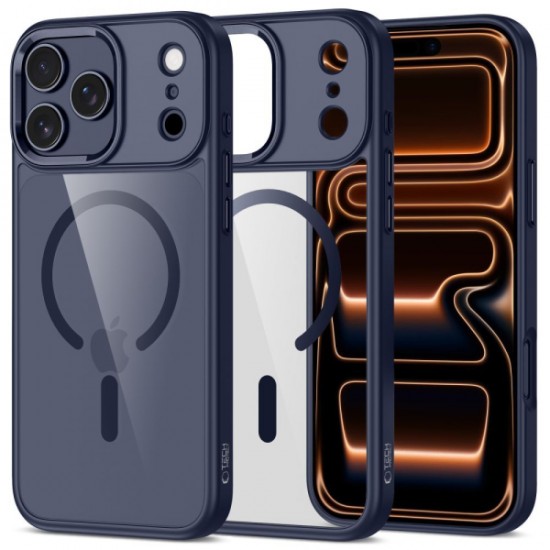 TECH-PROTECT MAGMAT MAGSAFE CASE IPHONE 17 PRO MAX deep blue / clear backcover TECH-PROTECT MAGMAT MAGSAFE CASE IPHONE 17 PRO MAX deep blue / clear backcover