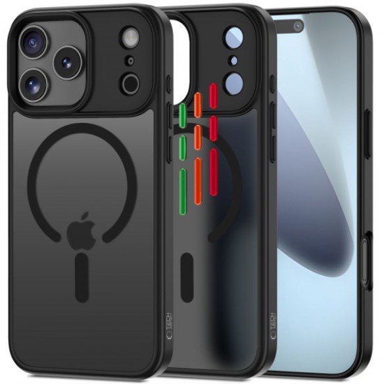 TECH-PROTECT MAGMAT XT 4-SET MAGSAFE CASE IPHONE 17 PRO matte black backcover TECH-PROTECT MAGMAT XT 4-SET MAGSAFE CASE IPHONE 17 PRO matte black backcover