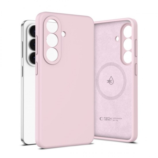 TECH-PROTECT SILICONE MAGSAFE CASE SAMSUNG S26 pink backcover