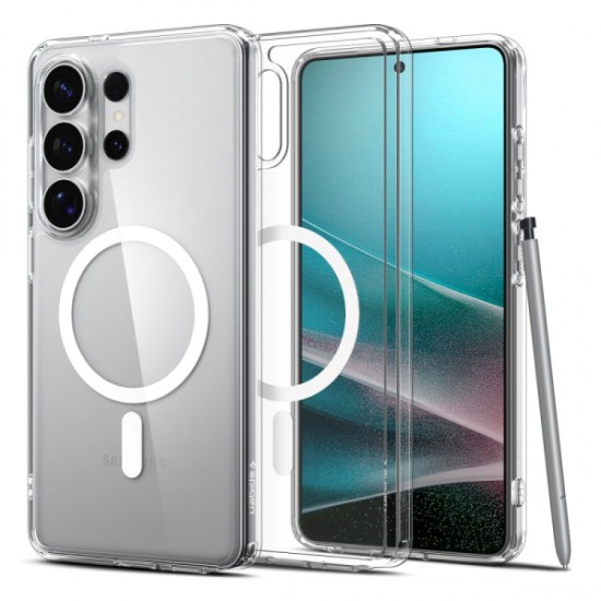 SPIGEN ULTRA HYBRID MAG SAMSUNG S26 ULTRA clear white backcover