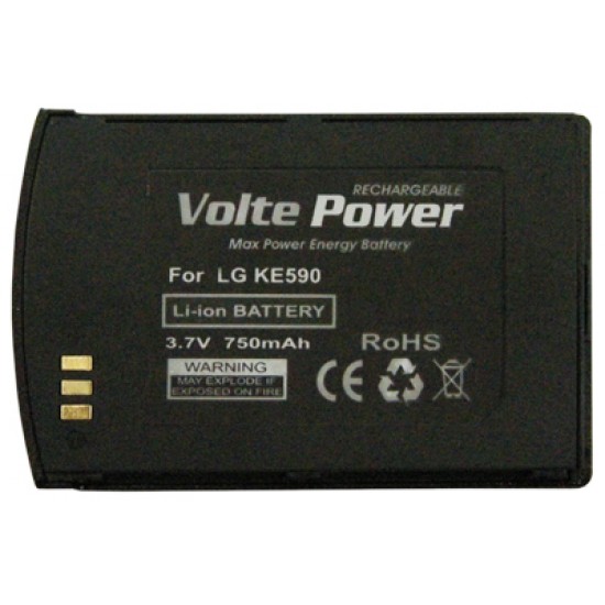 ΜΠΑΤΑΡΙΑ LG KE590 BLACK 750mAh Li-ion VoltePower ΜΠΑΤΑΡΙΑ LG KE590 BLACK 750mAh Li-ion VoltePower