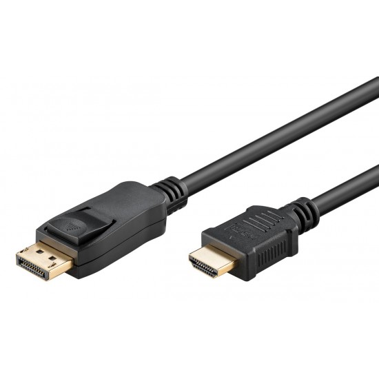 GOOBAY καλώδιο DisplayPort σε HDMI 80521, 4K/60Hz, 18 Gbps, 1m, μαύρο GOOBAY καλώδιο DisplayPort σε HDMI 80521, 4K/60Hz, 18 Gbps, 1m, μαύρο
