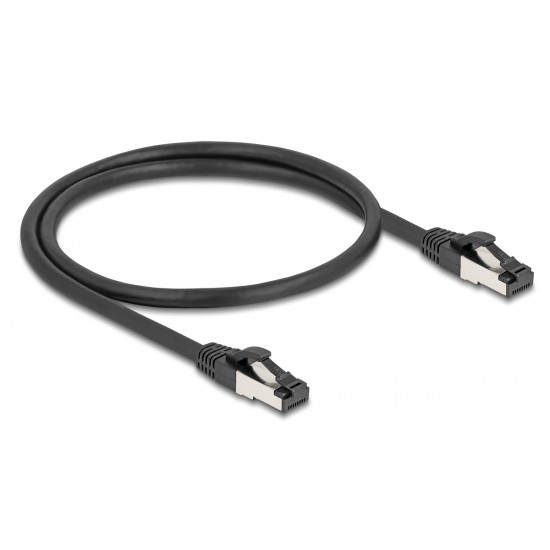 DELOCK καλώδιο δικτύου 80570, CAT 8.1 S/FTP, copper, 2000MHz, 0.50m, μαύρο DELOCK καλώδιο δικτύου 80570, CAT 8.1 S/FTP, copper, 2000MHz, 0.50m, μαύρο
