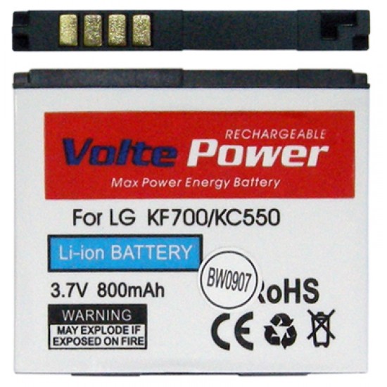 ΜΠΑΤΑΡΙΑ LG KP500/KC550/KF700 800mAh Li-ion(LGIP-570A)VoltePower ΜΠΑΤΑΡΙΑ LG KP500/KC550/KF700 800mAh Li-ion(LGIP-570A)VoltePower