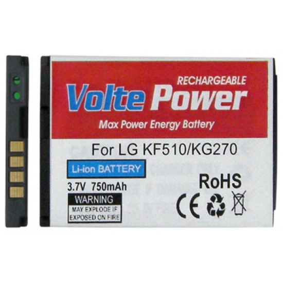 ΜΠΑΤΑΡΙΑ LG KF510/KG270/KP320 (IP-411A) 750mAh Li-ion VoltePower ΜΠΑΤΑΡΙΑ LG KF510/KG270/KP320 (IP-411A) 750mAh Li-ion VoltePower