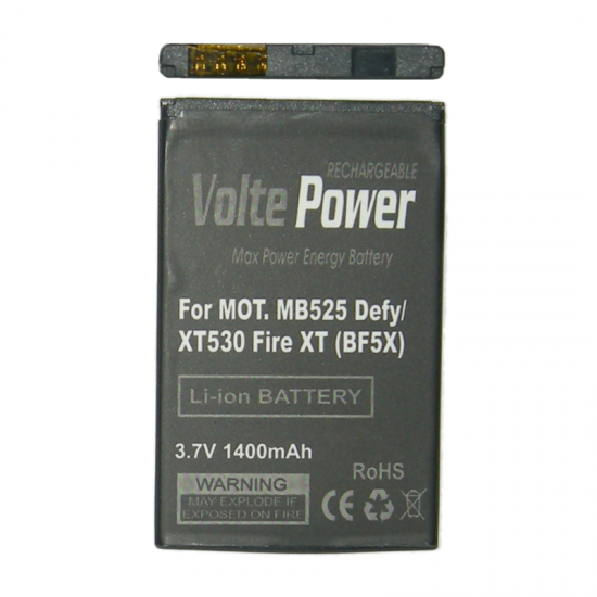 ΜΠΑΤΑΡΙΑ MOTOROLA MB525 DEFY 1400mAh Li-ion (BF5X) VoltePower ΜΠΑΤΑΡΙΑ MOTOROLA MB525 DEFY 1400mAh Li-ion (BF5X) VoltePower