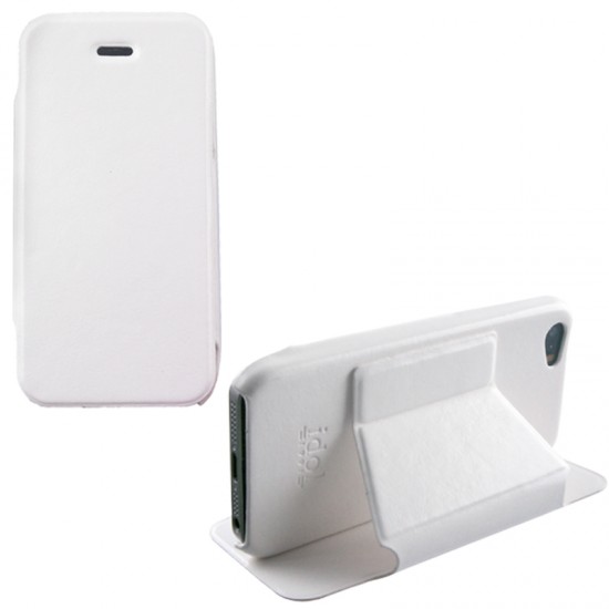 IDOL 1991 ΘΗΚΗ 3 IN 1 FACE-BOOK CASE LEATHER IPHONE SE/5S WHITE IDOL 1991 ΘΗΚΗ 3 IN 1 FACE-BOOK CASE LEATHER IPHONE SE/5S WHITE