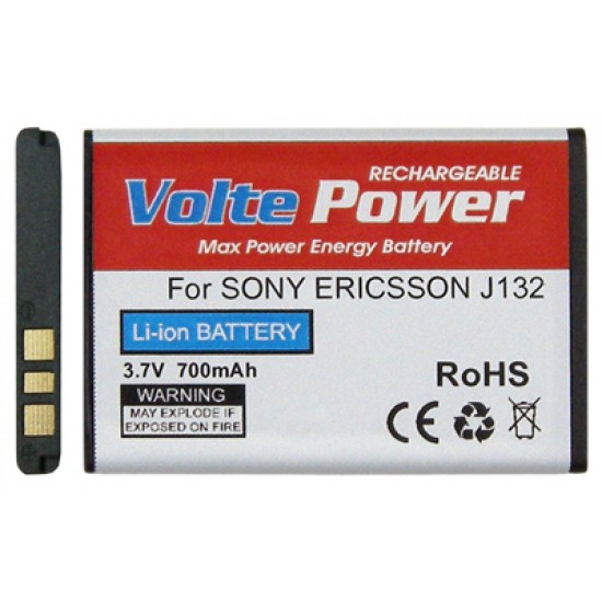 ΜΠΑΤΑΡΙΑ SONY ERICSSON J132 700mAh Li-ion (BST-42)VoltePower ΜΠΑΤΑΡΙΑ SONY ERICSSON J132 700mAh Li-ion (BST-42)VoltePower