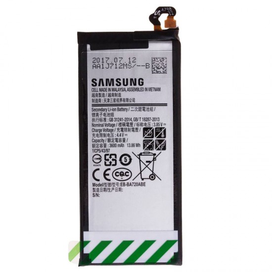 ΜΠΑΤΑΡΙΑ SAMSUNG EB-BA720ABE J730 GALAXY J7 2017 3600mAh BULK OR ΜΠΑΤΑΡΙΑ SAMSUNG EB-BA720ABE J730 GALAXY J7 2017 3600mAh BULK OR