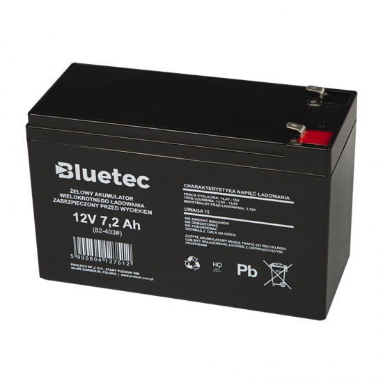 Μπαταρία μολύβδου 12V 7.2Ah (150x100x65mm) 6.5mm BLUETEC