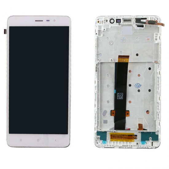 XIAOMI REDMI NOTE 3 ΟΘΟΝΗ + TOUCH SCREEN + LENS + FRAME WHITE REF.OR