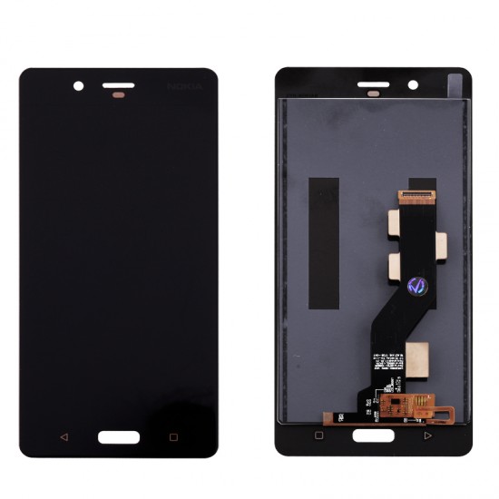 NOKIA 8 TA-1012 ΟΘΟΝΗ + TOUCH SCREEN + LENS BLACK 3P OR