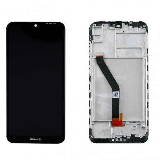 HUAWEI Y6 2019 ΟΘΟΝΗ + TOUCH SCREEN + LENS + FRAME BLACK REF. OR HUAWEI Y6 2019 ΟΘΟΝΗ + TOUCH SCREEN + LENS + FRAME BLACK REF. OR