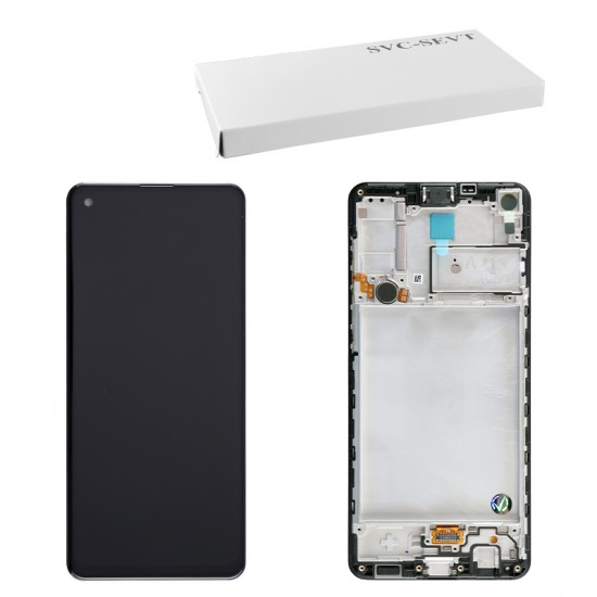 SAMSUNG A217 A21s ΟΘΟΝΗ+TOUCH SCREEN + LENS GH82-22988A BLACK ORIGINAL SERVICE PACK SAMSUNG A217 A21s ΟΘΟΝΗ+TOUCH SCREEN + LENS GH82-22988A BLACK ORIGINAL SERVICE PACK