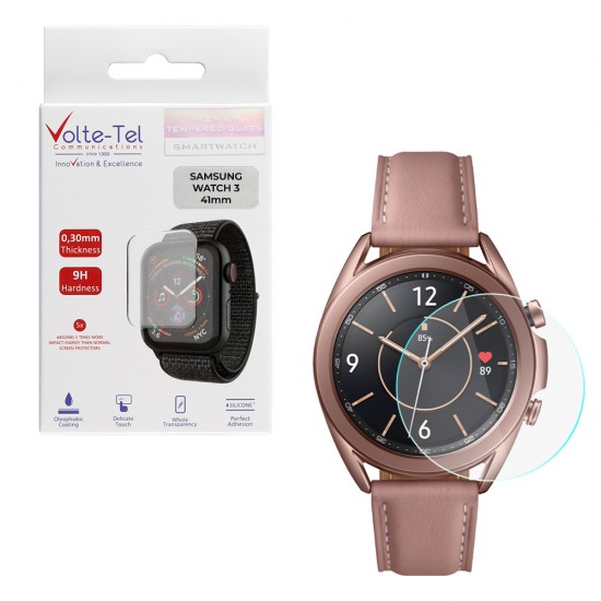 VOLTE-TEL TEMPERED GLASS SAMSUNG WATCH 3 41mm R850/R855 1.20