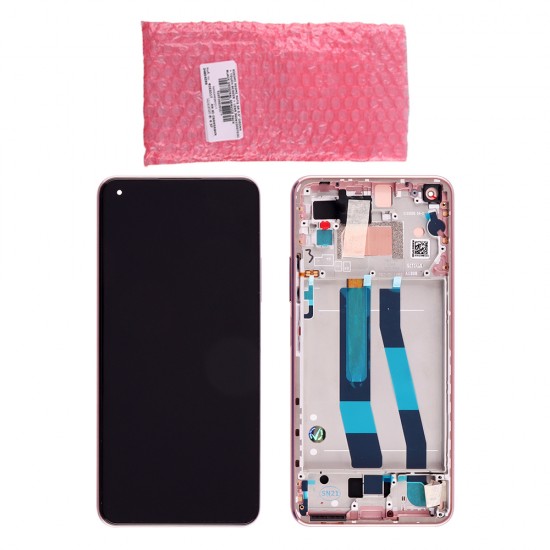 XIAOMI MI 11 LITE ΟΘΟΝΗ + TOUCH SCREEN + LENS + FRAME 56000D0K9A00 PINK ORIGINAL SERVICE PACK XIAOMI MI 11 LITE ΟΘΟΝΗ + TOUCH SCREEN + LENS + FRAME 56000D0K9A00 PINK ORIGINAL SERVICE PACK