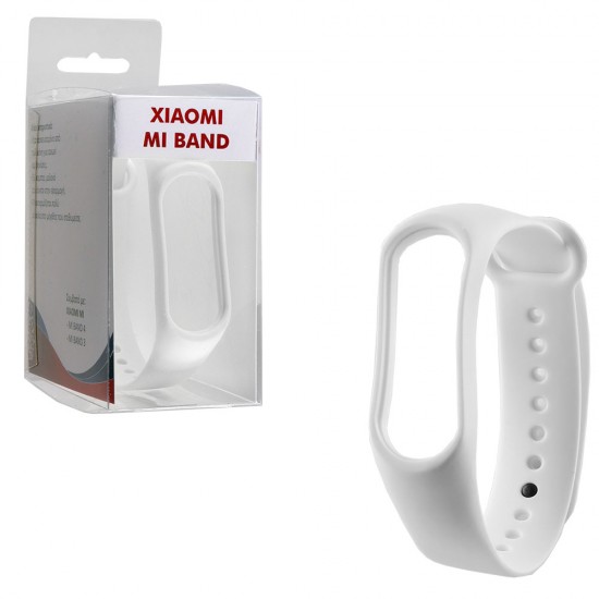 VOLTE-TEL ΛΟΥΡΑΚΙ ΡΟΛΟΓΙΟΥ ΣΙΛΙΚΟΝΗΣ XIAOMI MI BAND 4/MI BAND 3 WHITE VOLTE-TEL ΛΟΥΡΑΚΙ ΡΟΛΟΓΙΟΥ ΣΙΛΙΚΟΝΗΣ XIAOMI MI BAND 4/MI BAND 3 WHITE