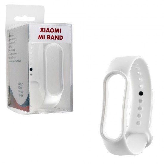 VOLTE-TEL ΛΟΥΡΑΚΙ ΡΟΛΟΓΙΟΥ ΣΙΛΙΚΟΝΗΣ XIAOMI MI BAND 5/MI BAND 6 WHITE VOLTE-TEL ΛΟΥΡΑΚΙ ΡΟΛΟΓΙΟΥ ΣΙΛΙΚΟΝΗΣ XIAOMI MI BAND 5/MI BAND 6 WHITE