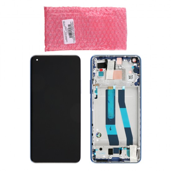 XIAOMI MI 11 LITE ΟΘΟΝΗ + TOUCH SCREEN + LENS + FRAME 56000C0K9A00 BLUE ORIGINAL SERVICE PACK XIAOMI MI 11 LITE ΟΘΟΝΗ + TOUCH SCREEN + LENS + FRAME 56000C0K9A00 BLUE ORIGINAL SERVICE PACK
