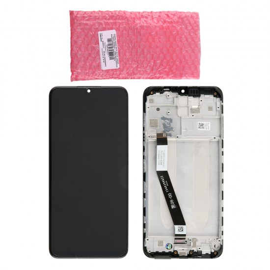 XIAOMI REDMI 9 ΟΘΟΝΗ + TOUCH SCREEN + LENS + FRAME 5600050J1900 BLACK ORIGINAL SERVICE PACK