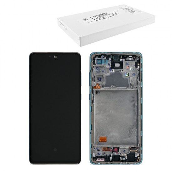 SAMSUNG A725 A72/A726 A72 5G ΟΘΟΝΗ + TOUCH SCREEN + LENS + FRAME GH82-25463B BLUE ORIGINAL SERVICE PACK SAMSUNG A725 A72/A726 A72 5G ΟΘΟΝΗ + TOUCH SCREEN + LENS + FRAME GH82-25463B BLUE ORIGINAL SERVICE PACK