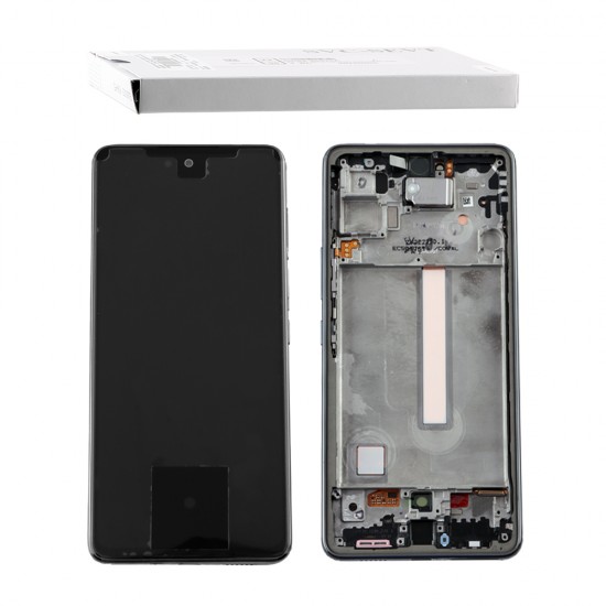 SAMSUNG A53 A536 ΟΘΟΝΗ+TOUCH SCREEN + LENS + FRAME GH82-28025A BLACK ORIGINAL SERVICE PACK SAMSUNG A53 A536 ΟΘΟΝΗ+TOUCH SCREEN + LENS + FRAME GH82-28025A BLACK ORIGINAL SERVICE PACK