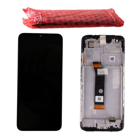 XIAOMI POCO M4 5G/M5 4G/REDMI 10 5G ΟΘΟΝΗ + TOUCH SCREEN + LENS + FRAME 560005L19P00 BLACK ORIGINAL SERVICE PACK