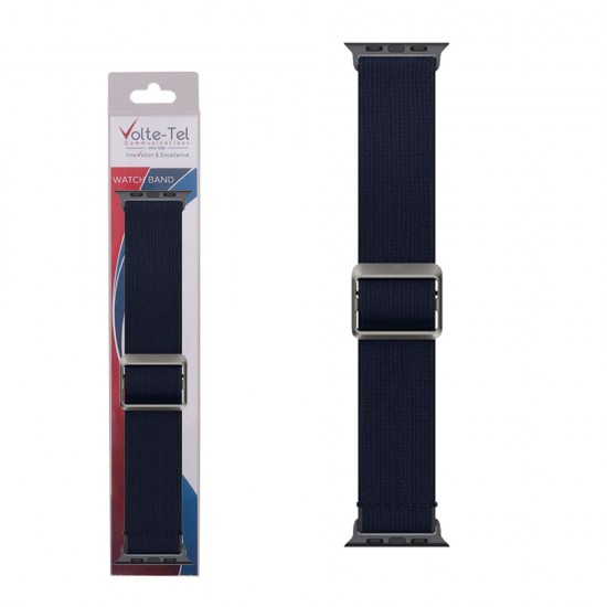 VOLTE-TEL ΛΟΥΡΑΚΙ ΡΟΛΟΓΙΟΥ APPLE WATCH 42/44/45/49mm LITE FIT DARK BLUE VT103 VOLTE-TEL ΛΟΥΡΑΚΙ ΡΟΛΟΓΙΟΥ APPLE WATCH 42/44/45/49mm LITE FIT DARK BLUE VT103