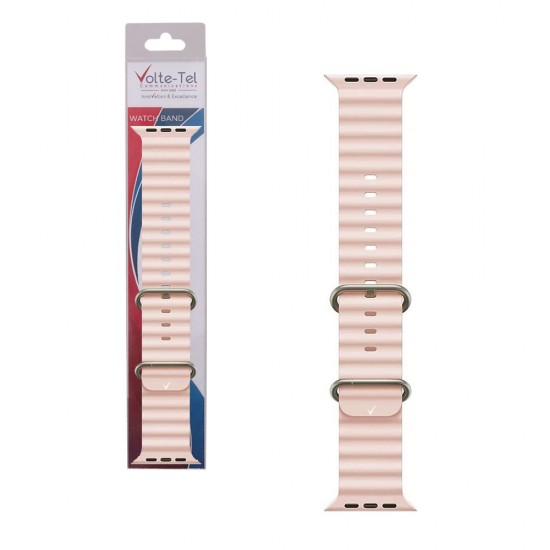 VOLTE-TEL ΛΟΥΡΑΚΙ ΡΟΛΟΓΙΟΥ APPLE WATCH 42/44/45/49mm OCEAN BAND LOOP LIGHT PINK VT107 VOLTE-TEL ΛΟΥΡΑΚΙ ΡΟΛΟΓΙΟΥ APPLE WATCH 42/44/45/49mm OCEAN BAND LOOP LIGHT PINK VT107