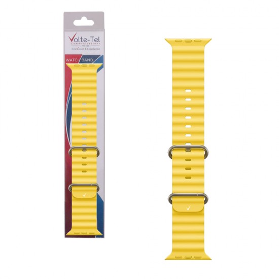 VOLTE-TEL ΛΟΥΡΑΚΙ ΡΟΛΟΓΙΟΥ APPLE WATCH 42/44/45/49mm OCEAN BAND LOOP YELLOW VT107 VOLTE-TEL ΛΟΥΡΑΚΙ ΡΟΛΟΓΙΟΥ APPLE WATCH 42/44/45/49mm OCEAN BAND LOOP YELLOW VT107