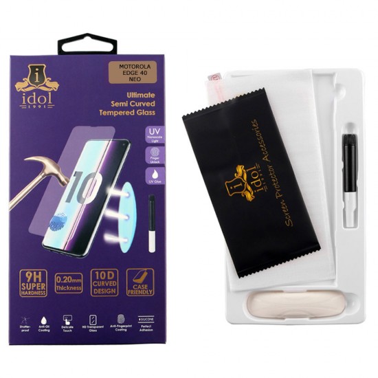 IDOL 1991 TEMPERED UV GLASS MOTOROLA EDGE 40 NEO 5G 6.55 IDOL 1991 TEMPERED UV GLASS MOTOROLA EDGE 40 NEO 5G 6.55