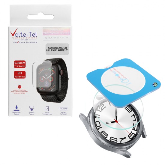 VOLTE-TEL TEMPERED GLASS SAMSUNG WATCH 6 CLASSIC 47MM 1.5