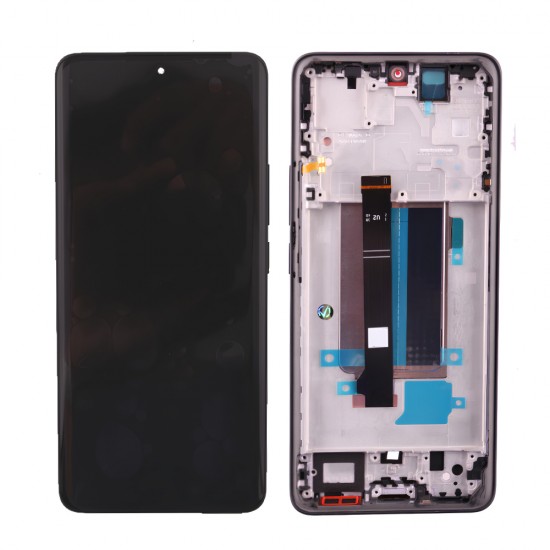 XIAOMI REDMI NOTE 13 PRO PLUS 5G ΟΘΟΝΗ + TOUCH SCREEN + LENS + FRAME BLACK 3P OR