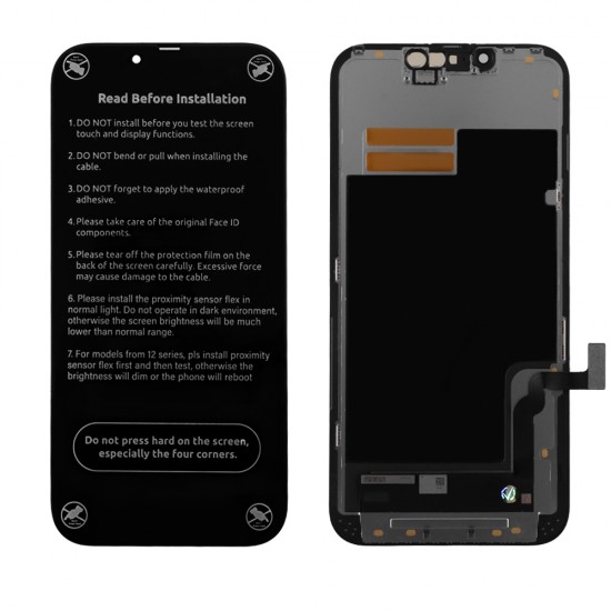 IPHONE 13 ΟΘΟΝΗ + TOUCH + LENS HARD OLED SL BIG NOTCH BLACK