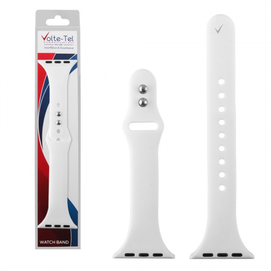 VOLTE-TEL ΛΟΥΡΑΚΙ ΡΟΛΟΓΙΟΥ ΣΙΛΙΚΟΝΗΣ APPLE WATCH 38/40/41mm ICONBAND SLIM WHITE VT127 VOLTE-TEL ΛΟΥΡΑΚΙ ΡΟΛΟΓΙΟΥ ΣΙΛΙΚΟΝΗΣ APPLE WATCH 38/40/41mm ICONBAND SLIM WHITE VT127